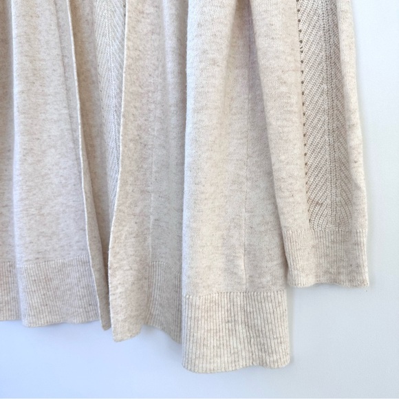 Marine Layer Oatmeal Mae Cardigan Wool Cashmere Blend - Picture 9 of 15